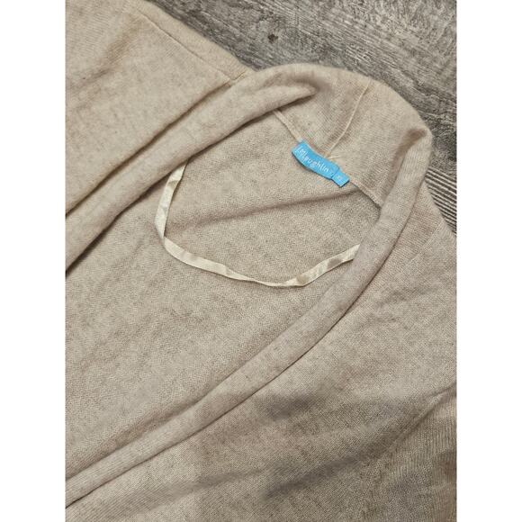 J Mclaughlin 100% cashmere beige cardigan duster sweater Long Womens xs small - Picture 3 of 7